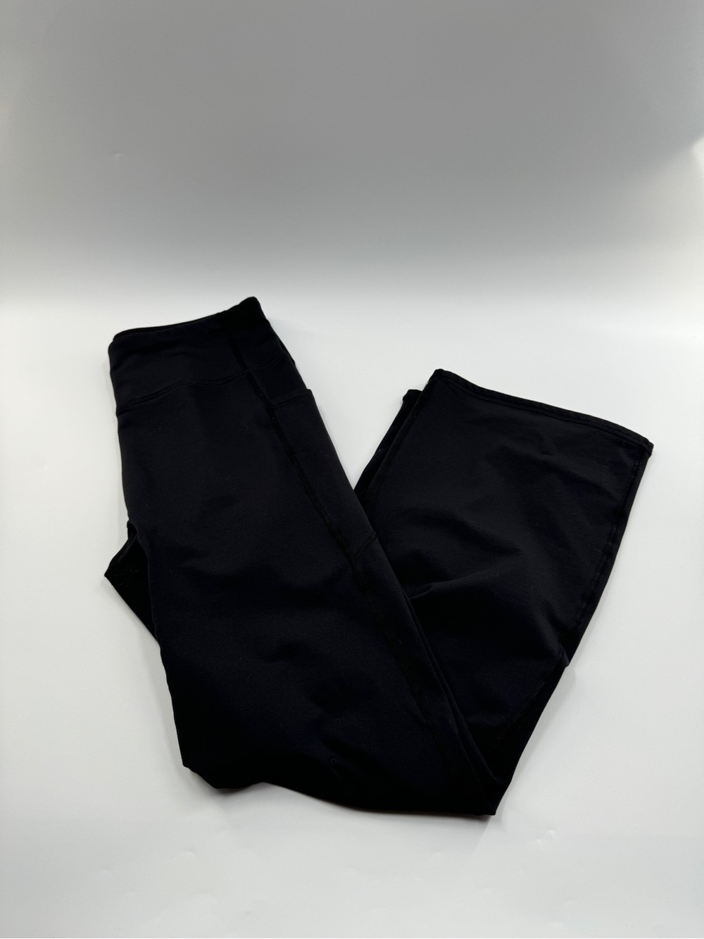 Women’s Black Wide Leg Leggings with Pockets – Size XL - Picture 1 of 8